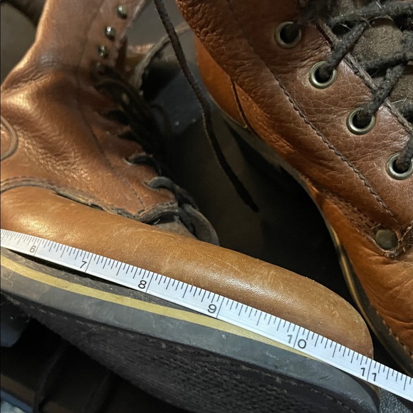 Rhino Brown Leather Lace Up Boots - Picture 12 of 13